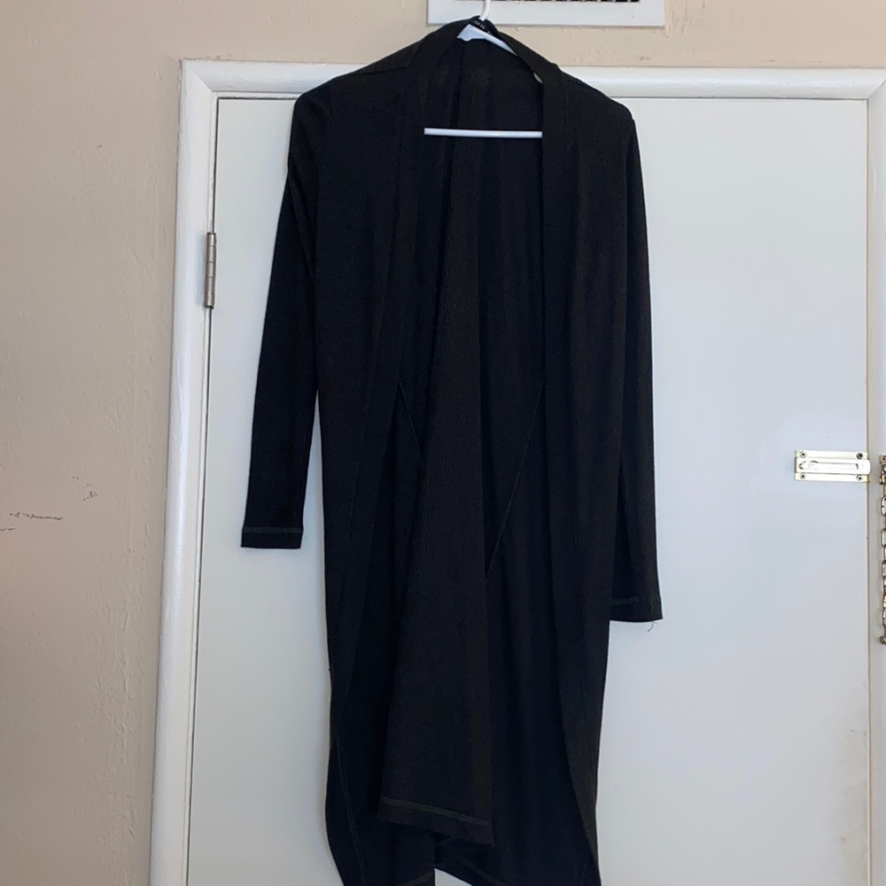 Dark green cardigan